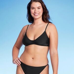 NWT Wild Fable Low Coverage Bralette Bikini Top XS